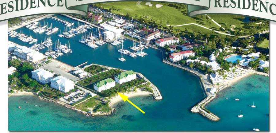 Vue aérienne de la Marina de Saint-François